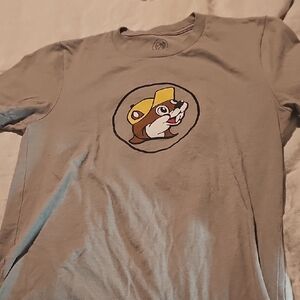 Gray Buc-ees Alabama T-Shirt with Cartoon Graphic